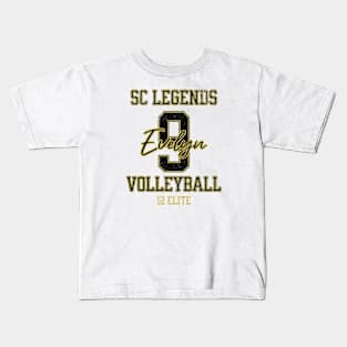 Evelyn #9 SC Legends (12 Elite) - White Kids T-Shirt